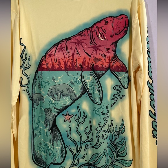 BOGO FREE What The Fin Long Sleeve Performance Unisex Tee - Picture 7 of 9